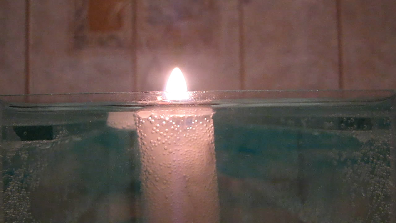    ? Does candle burn under water?